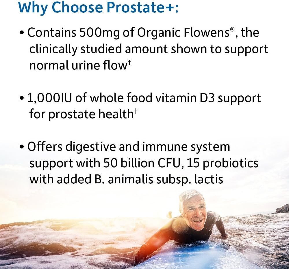 garden of life dr. formulated probiotics prostate+ 50 billion cfu supports prostate, immune & gut health contains organic flowens cranberry & vitamin d3 60 vegetarian capsules garden of life dr. formulated probiotics prostate+ 50 billion cfu supports prostate, immune & gut health contains organic flowens cranberry & vitamin d3 60 vegetarian capsules