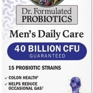 garden of life dr. formulated probiotics men's daily care, 40 billion cfu, 30 vegetarian capsules