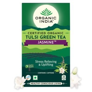 organic india tulsi green jasmine 25 tea bags