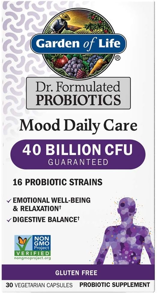 garden of life mood daily care probiotics, 30 vegetarian capsules garden of life mood daily care probiotics, 30 vegetarian capsules