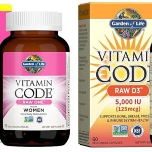 garden of life vitamin code raw one once daily multivitamin capsules & vitamin d