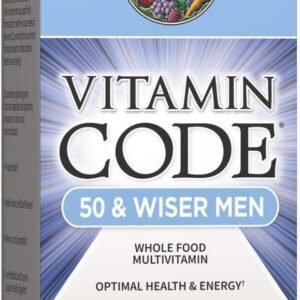 garden of life vitamin code 50 & wiser men raw whole food multivitamin, vitamins for men over 50 for prostate health, healthy heart, blood pressure, 240 vegetarian capsules *packaging may vary