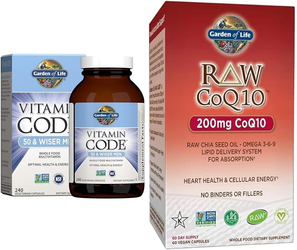 garden of life multivitamin for men vitamin code 50 & vegetarian omega 3 6 9 supplement raw coq10 chia seed oil whole food nutrition with antioxidant support garden of life multivitamin for men vitamin code 50 & vegetarian omega 3 6 9 supplement raw coq10 chia seed oil whole food nutrition with antioxidant support