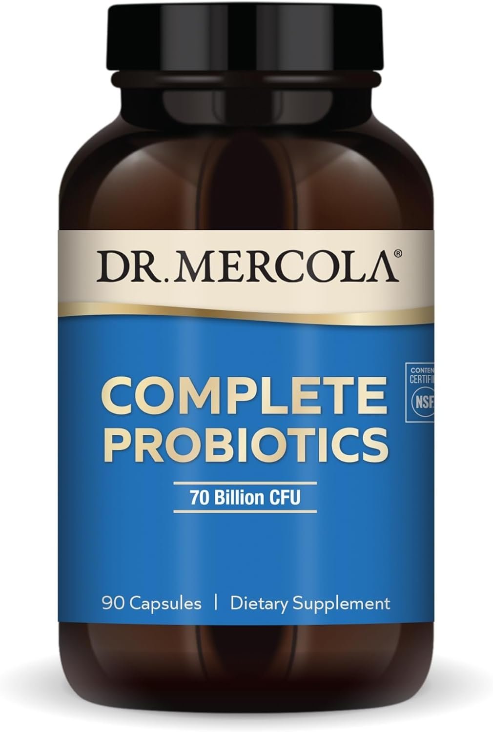 dr. mercola complete probiotics 70 billion cfu supports immune, digestive & gut health features 10 strains shelf stable gmo free, gluten free & soy free 90 capsules (90 servings) dr. mercola complete probiotics 70 billion cfu supports immune, digestive & gut health features 10 strains shelf stable gmo free, gluten free & soy free 90 capsules (90 servings)