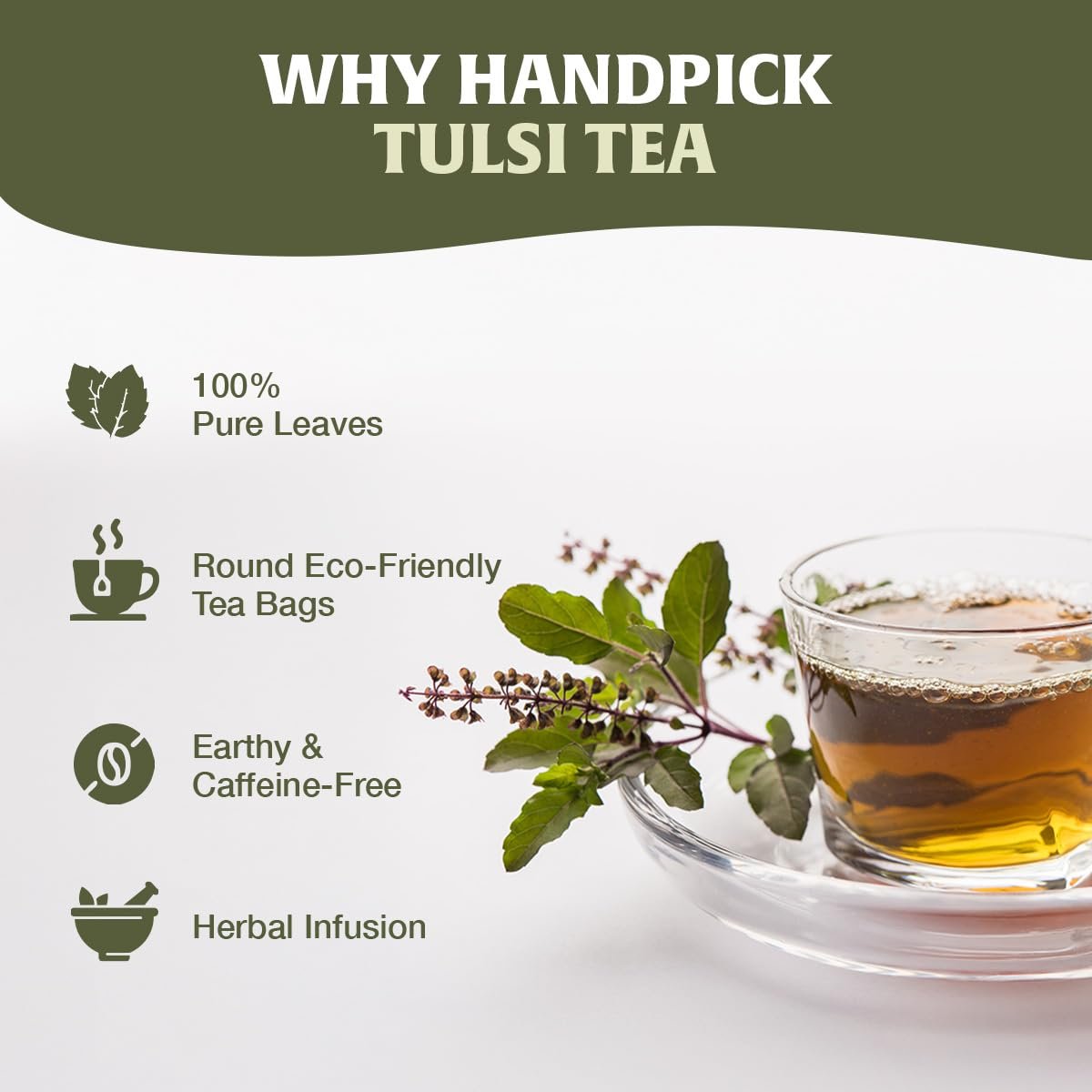 handpick original tulsi tea (100 count) holy basil tea | non gmo, caffeine free herbal tea | ecofriendly round tea bags handpick original tulsi tea (100 count) holy basil tea | non gmo, caffeine free herbal tea | ecofriendly round tea bags