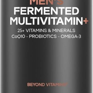 codeage men’s daily multivitamin – 25+ essential vitamins & minerals, organic whole foods, probiotics, omega 3, zinc, vitamins a, b, c, d, e & k – 120 capsules