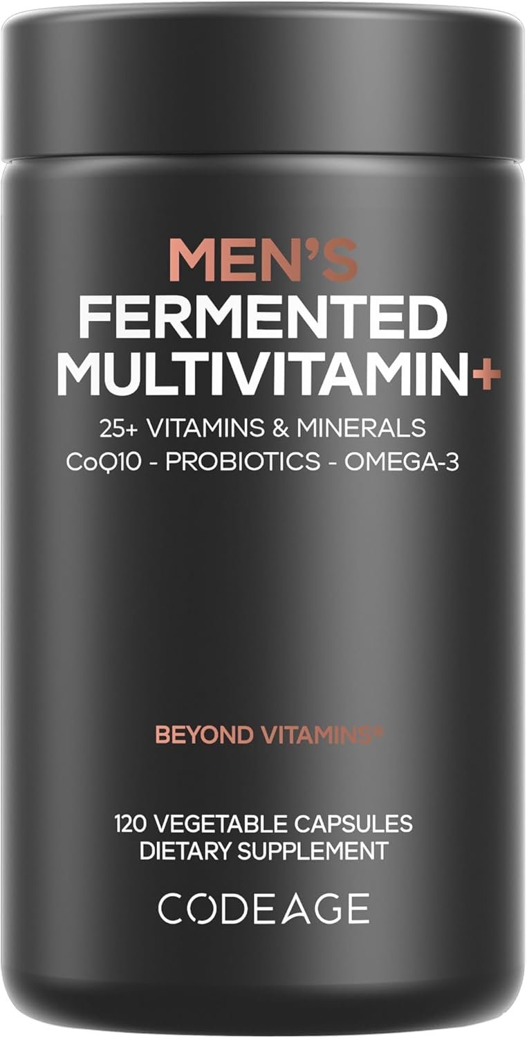 codeage men’s daily multivitamin – 25+ essential vitamins & minerals, organic whole foods, probiotics, omega 3, zinc, vitamins a, b, c, d, e & k – 120 capsules codeage men’s daily multivitamin – 25+ essential vitamins & minerals, organic whole foods, probiotics, omega 3, zinc, vitamins a, b, c, d, e & k – 120 capsules
