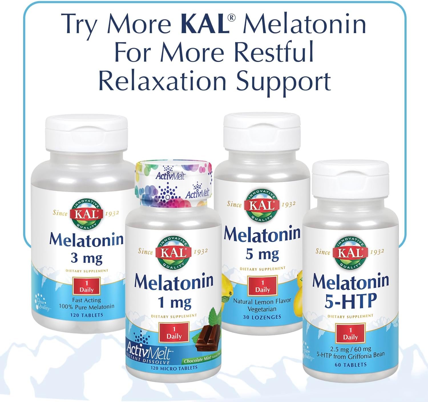 kal melatonin 5mg sleep aid, melatonin supplement supports calming relaxation and a healthy sleep cycle, fast dissolving activmelts, natural vanilla mint flavor, vegetarian, 90 serv, 90 micro tablets kal melatonin 5mg sleep aid, melatonin supplement supports calming relaxation and a healthy sleep cycle, fast dissolving activmelts, natural vanilla mint flavor, vegetarian, 90 serv, 90 micro tablets