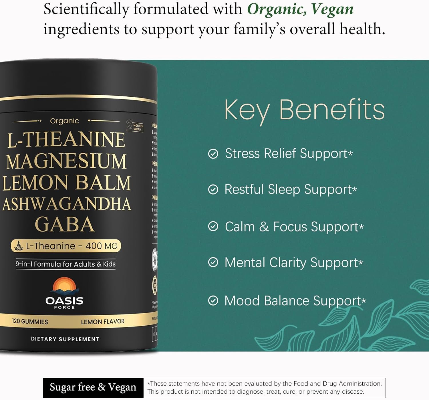 l theanine 400mg gummies, l theanine supplement for kids & adults with magnesium glycinate, gaba, ashwagandha, l'theanine chewable for restful sleep, stress support, relaxation, calm, 60 day supply l theanine 400mg gummies, l theanine supplement for kids & adults with magnesium glycinate, gaba, ashwagandha, l'theanine chewable for restful sleep, stress support, relaxation, calm, 60 day supply