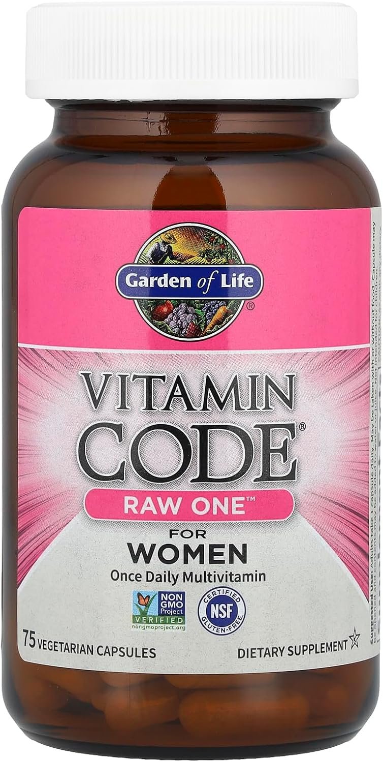 garden of life vitamin code raw one for women, once daily women's multivitamin 75 capsules, one a day vitamins whole food iron, probiotics for digestive health, gluten free vegetarian garden of life vitamin code raw one for women, once daily women's multivitamin 75 capsules, one a day vitamins whole food iron, probiotics for digestive health, gluten free vegetarian
