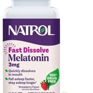 natrol 3mg fast dissolve tablets melatonin strawberry flavor