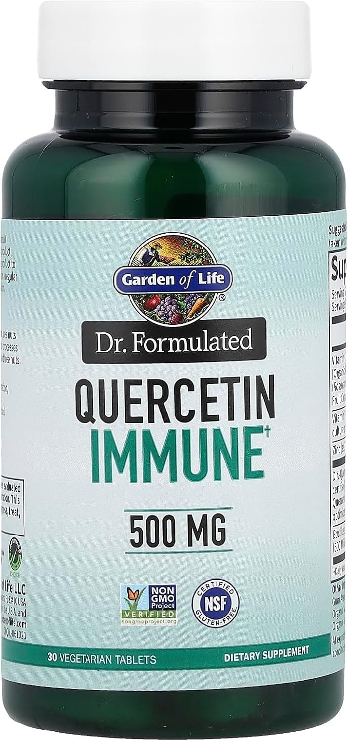 garden of life quercetin once daily immune system support supplement with vitamin c, d & probiotics – dr formulated – immune health, respiratory and skin health, gluten free, non gmo – 30 tablets garden of life quercetin once daily immune system support supplement with vitamin c, d & probiotics – dr formulated – immune health, respiratory and skin health, gluten free, non gmo – 30 tablets