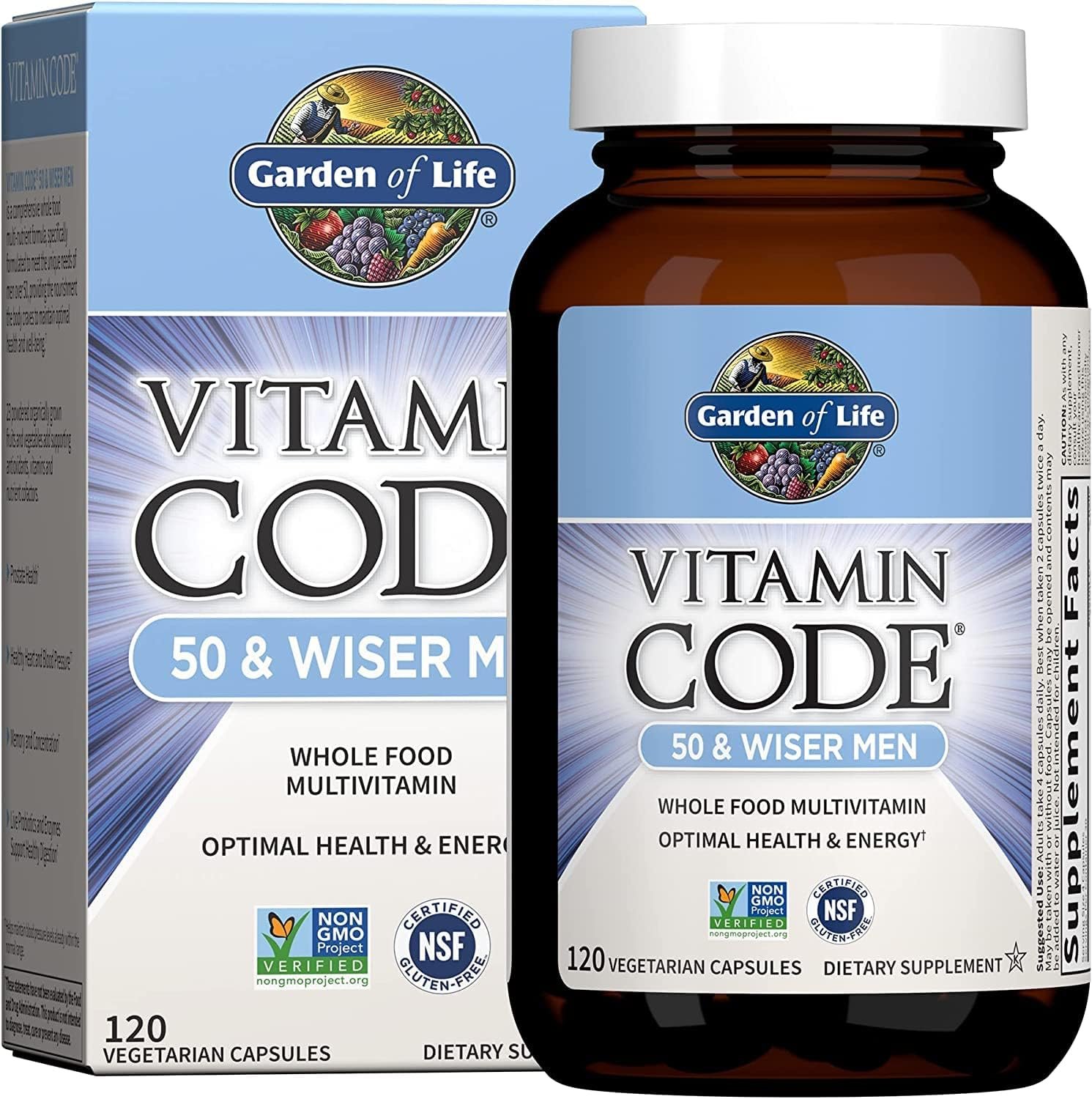 garden of life men's & women's multivitamins, vitamin code 50 & wiser men 120 capsules and vitamin code women's multi 120 capsules garden of life men's & women's multivitamins, vitamin code 50 & wiser men 120 capsules and vitamin code women's multi 120 capsules