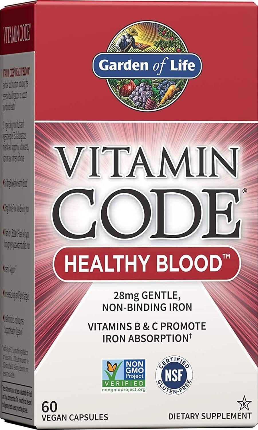 garden of life vitamin code whole food multivitamin for men, fruit & veggie blend and probiotics for energy, heart, prostate health, 120 count & althy blood 60ct capsules garden of life vitamin code whole food multivitamin for men, fruit & veggie blend and probiotics for energy, heart, prostate health, 120 count & althy blood 60ct capsules