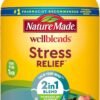 Nature Made Wellblends Stress Relief Gummies, L theanine 200mg to Help Reduce Stress, with GABA 100mg, Same Day Stress Support, 40 Strawberry Flavor Gummies