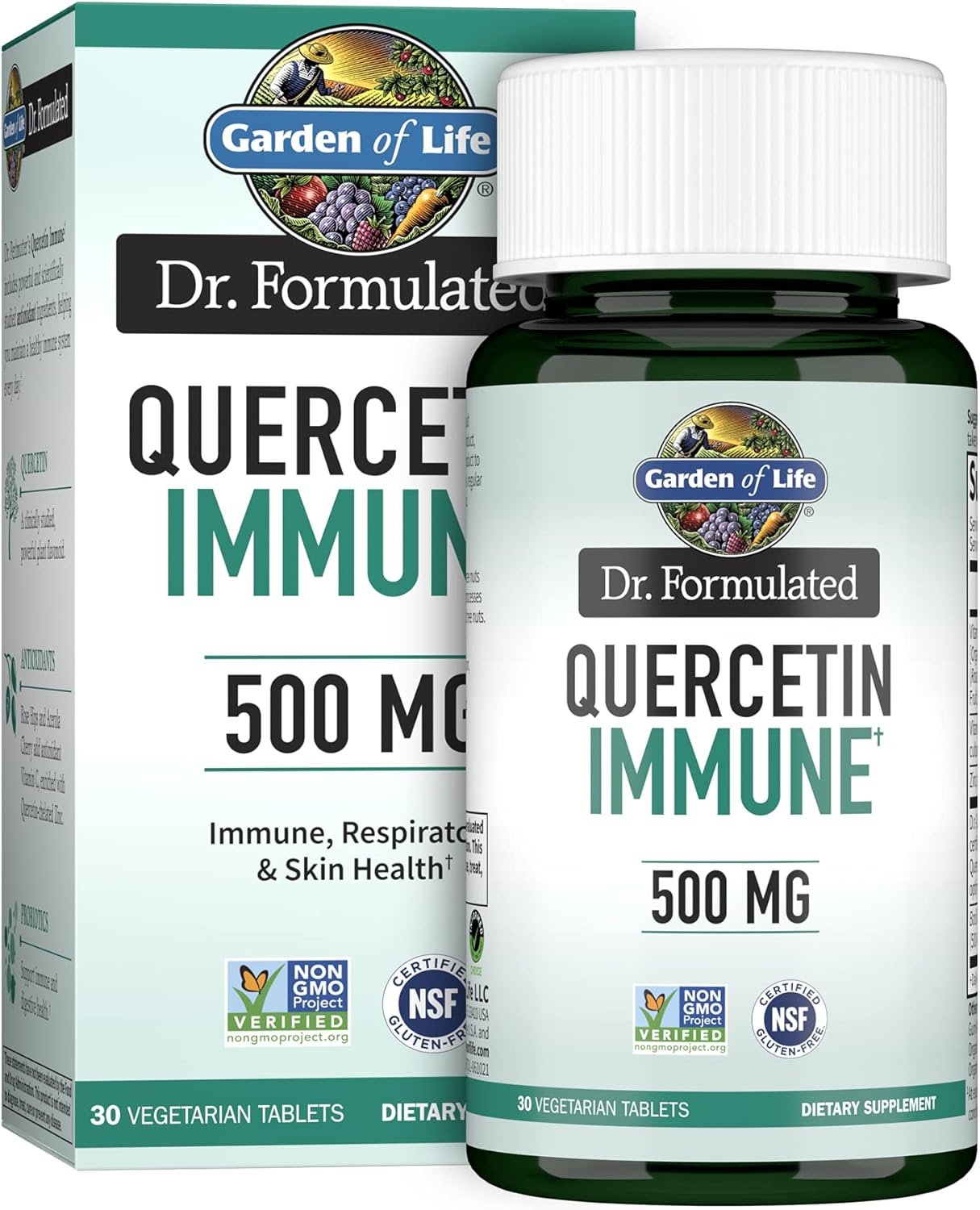 garden of life quercetin once daily immune system support supplement with vitamin c, d & probiotics – dr formulated – immune health, respiratory and skin health, gluten free, non gmo – 30 tablets garden of life quercetin once daily immune system support supplement with vitamin c, d & probiotics – dr formulated – immune health, respiratory and skin health, gluten free, non gmo – 30 tablets
