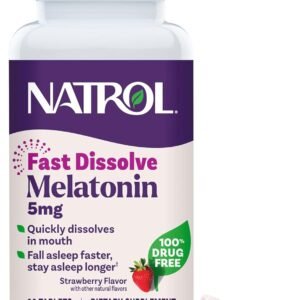 natrol 5mg fast dissolve tablets melatonin strawberry flavor