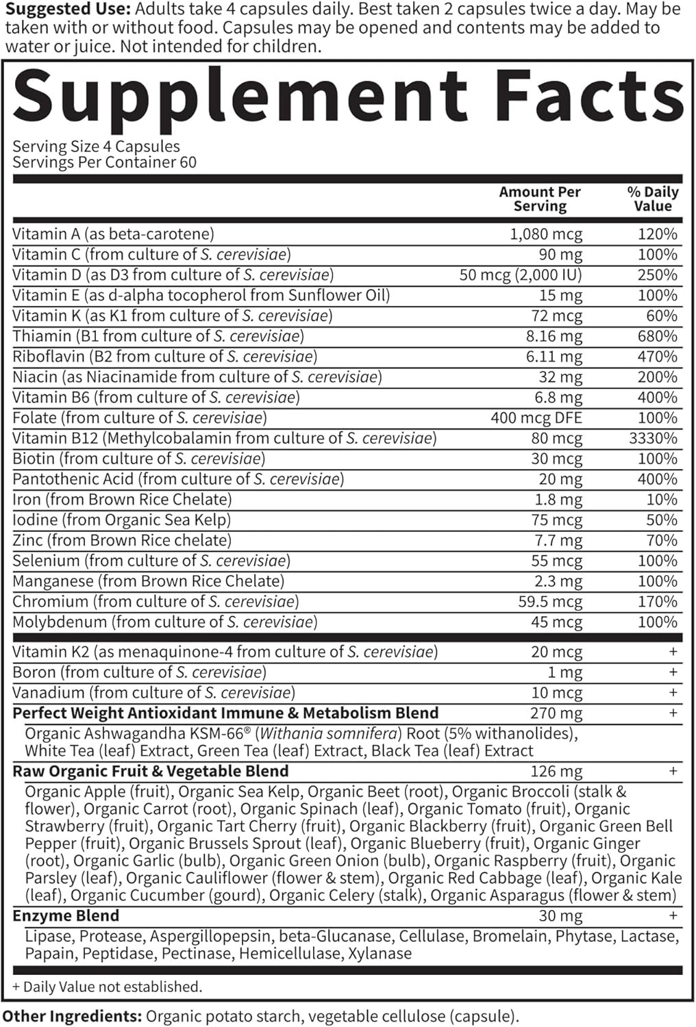 garden of life multivitamin code perfect weight loss for women and men, healthy active metabolism, stress management, ashwagandha, green tea and enzymes, 240 count garden of life multivitamin code perfect weight loss for women and men, healthy active metabolism, stress management, ashwagandha, green tea and enzymes, 240 count