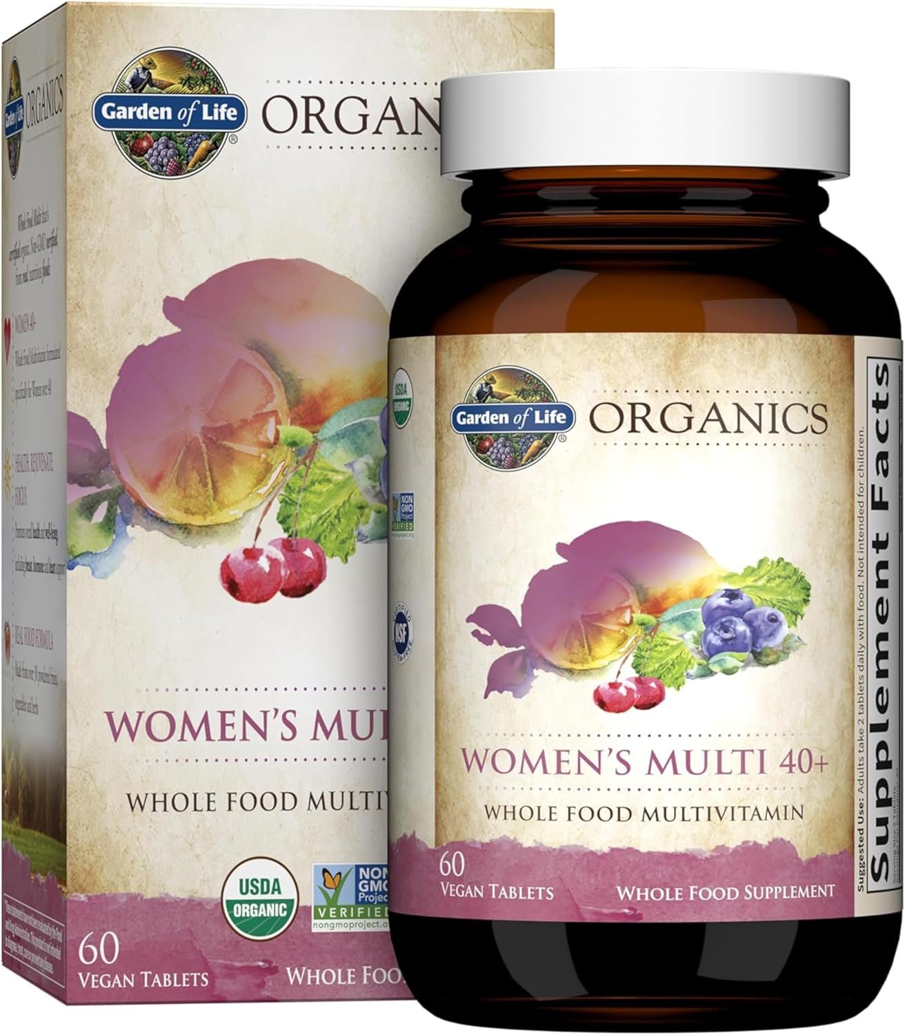 garden of life organics vitamins for women 40+ 60 tablets, womens multi 40+, vegan vitamins for women over 40, hormone & breast health support blend, whole food womens multivitamin garden of life organics vitamins for women 40+ 60 tablets, womens multi 40+, vegan vitamins for women over 40, hormone & breast health support blend, whole food womens multivitamin