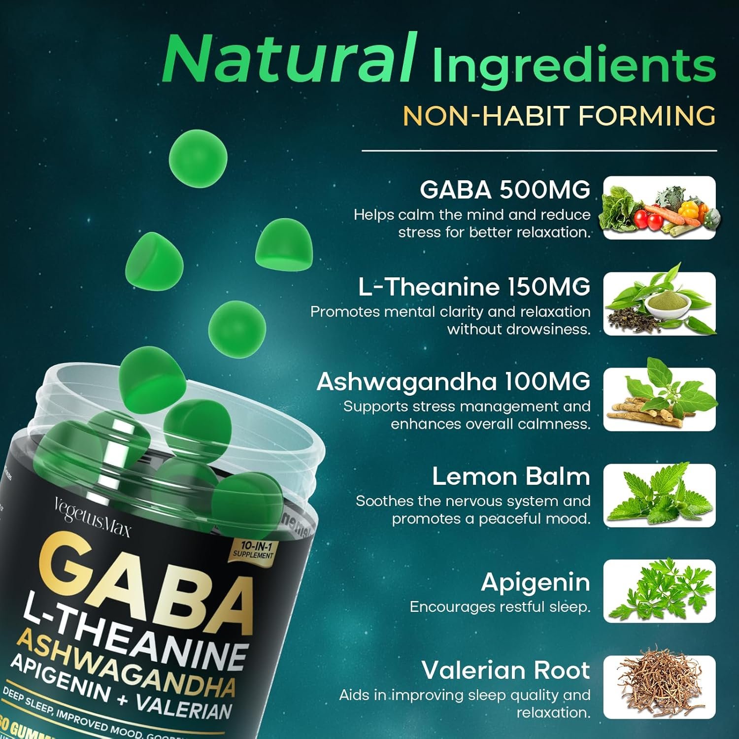 gaba l theanine gummies, sugar free calm gummies with l theanine, ashwagandha,valerian root,magnesium | support sleep,stress relief & relaxation | gaba supplement for adult blueberry flavor gaba l theanine gummies, sugar free calm gummies with l theanine, ashwagandha,valerian root,magnesium | support sleep,stress relief & relaxation | gaba supplement for adult blueberry flavor