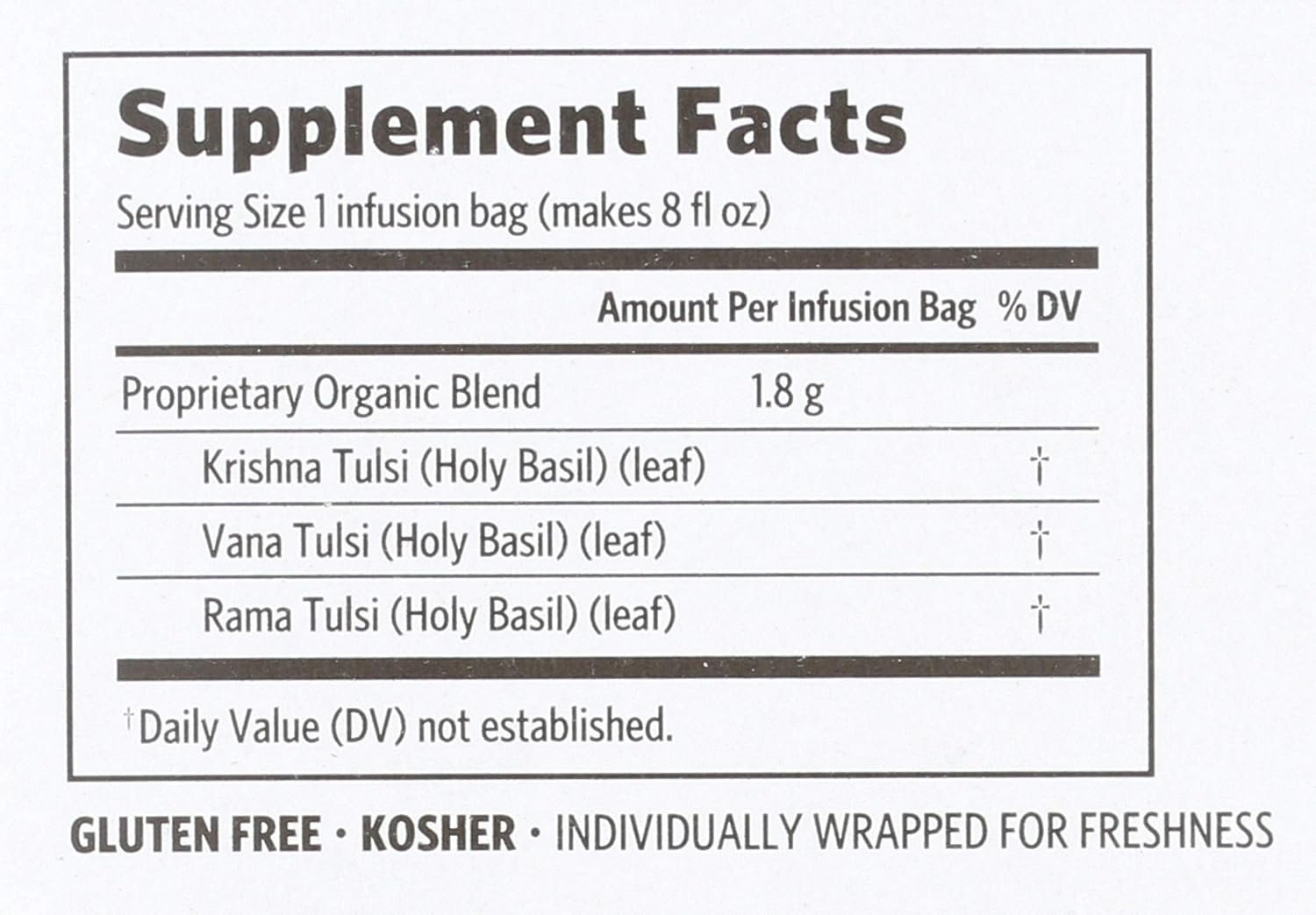 organic india tulsi, original, 18 count box organic india tulsi, original, 18 count box