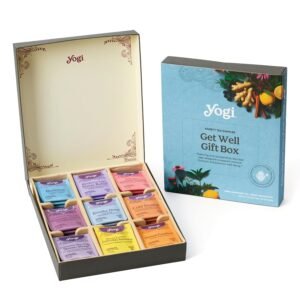 organic sampler gift box 5 tea bags per flavor (45 tea bags) delicious wellness immunity teas 9 herbal teas caffeine free tea variety pack tea gift set