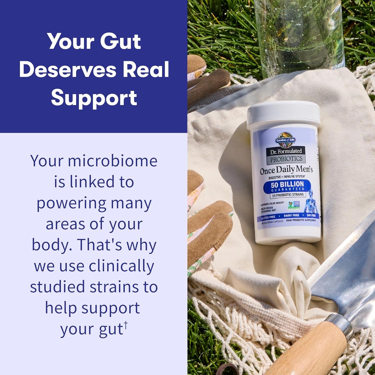 garden of life probiotics for men, dr formulated 50 billion cfu 15 probiotics for digestive health + organic prebiotic fiber, colon & immune support, daily gas relief, shelf stable, 30 capsules garden of life probiotics for men, dr formulated 50 billion cfu 15 probiotics for digestive health + organic prebiotic fiber, colon & immune support, daily gas relief, shelf stable, 30 capsules