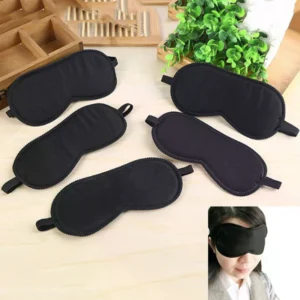 1pcs black sleep eye mask filled sunshade travel sleep relaxation aid blinds eyes