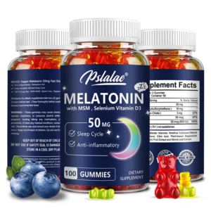 melatonin gummies 50mg sleep support, stress relief, improved sleep quality, boosted energy production, increased vitality