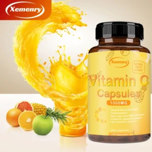 vitamin c capsules 1000mg immune system and collagen booster, skin health, antioxidant supplements