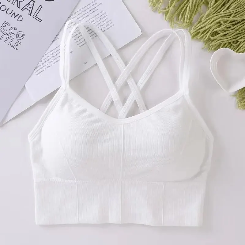 sexy women tops back cross strap tank top push up running sports bra breathable soft fitness beauty solid color yoga bra sexy women tops back cross strap tank top push up running sports bra breathable soft fitness beauty solid color yoga bra