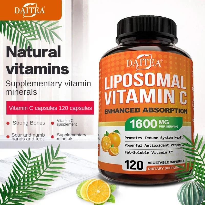 liposomal vitamin c 1600 mg highly absorbable, fat soluble vitamin c, antioxidant supplement, immune system & collagen booster liposomal vitamin c 1600 mg highly absorbable, fat soluble vitamin c, antioxidant supplement, immune system & collagen booster