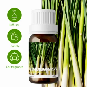 10ml lemongrass essential oil skincare natural aromatherapy for relaxation stress relief and focus refreshing citrus scent gifts