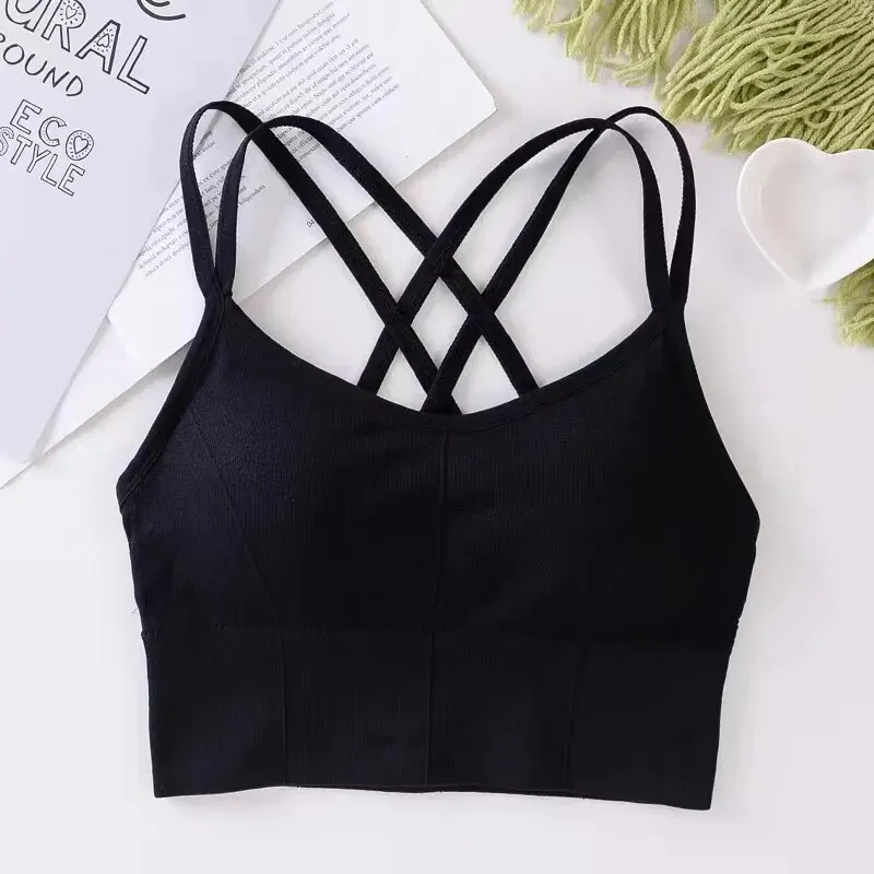sexy women tops back cross strap tank top push up running sports bra breathable soft fitness beauty solid color yoga bra sexy women tops back cross strap tank top push up running sports bra breathable soft fitness beauty solid color yoga bra